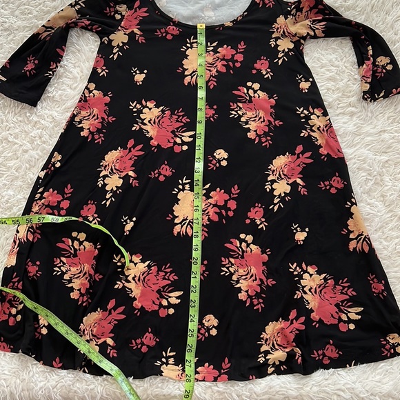 Floral Cold-Shoulder Mudd Dress - Picture 10 of 11